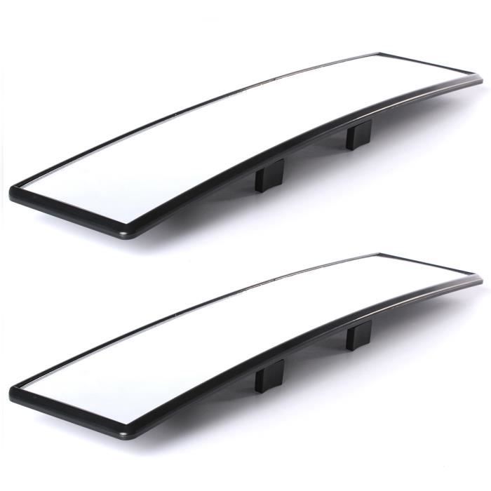 Miroir De Courtoisie Voiture 15x8cm - Acier Inoxydable - Adhésif Haute Résistance - Pour Pare-soleil Ou Tableau De Bord
