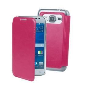 MUVIT Mip Coque Crystal Folio Luxe Fuchsia Samsung Galaxy Core Prime