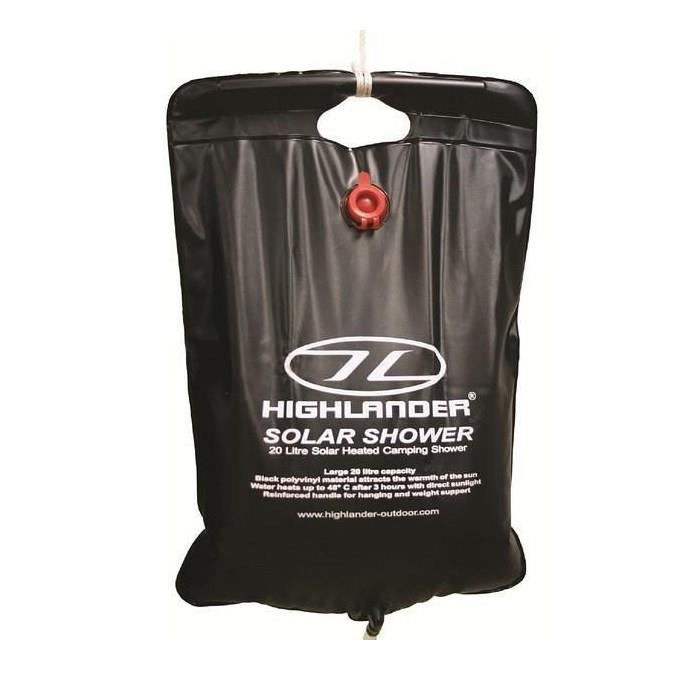 Highlander 20 Litre Solaire Chauffé Douche Camping