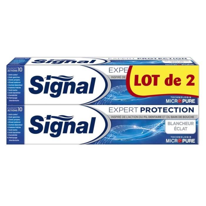 SIGNAL Dentifrice Expert Protection Blancheur - 2x75ml