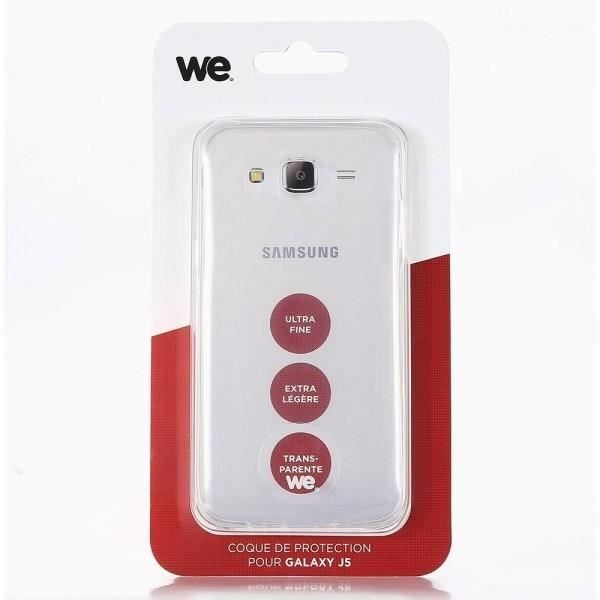 WE Coque de protection pour Galaxy J5 - Semi rigide - Transparente