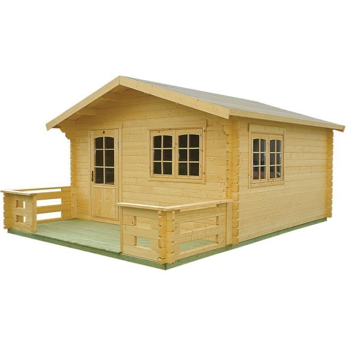 Abri jardin bois Lillevilla 70  15.21 m²   3.90 x 3.90 x 2.85 m   34