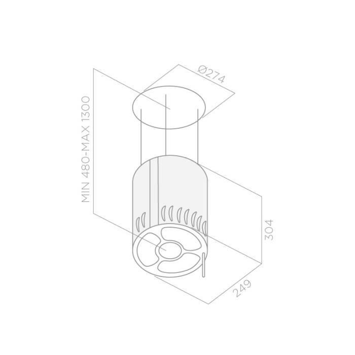  64714985/1 Hotte décorative îlot -2