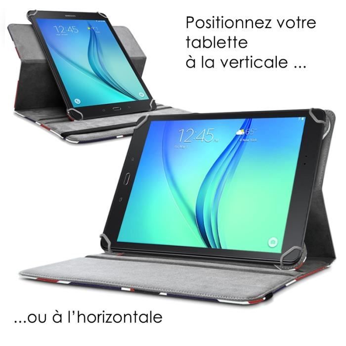 Etui Support Universel L Motif kj22 pour Tablette2