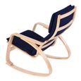 Bureau Bouleau La À De Confortable Détente Fauteuil En Bois Maison Bascule Mobilier Bleu Chaise nvwN0Om8