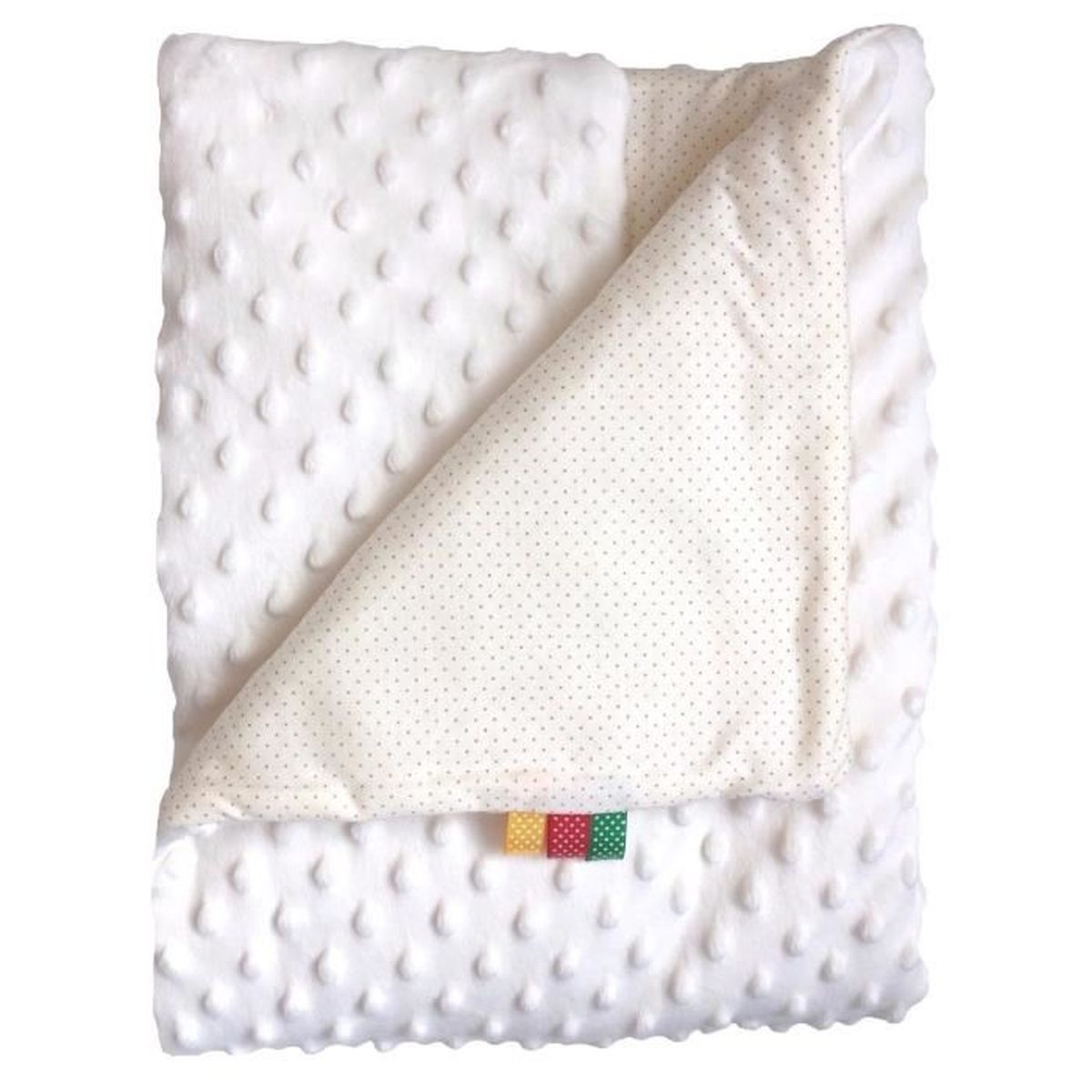 Couverture Bébé Minky Coton Douce Plaid Moelleuse Polaire Douillette Double Face 75x100 Achat 9572