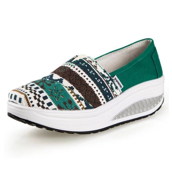 à épaisé Chaussures Femme Fond Chaussure Bbdg Printemps Été xz064vert38 ul13FJTKc