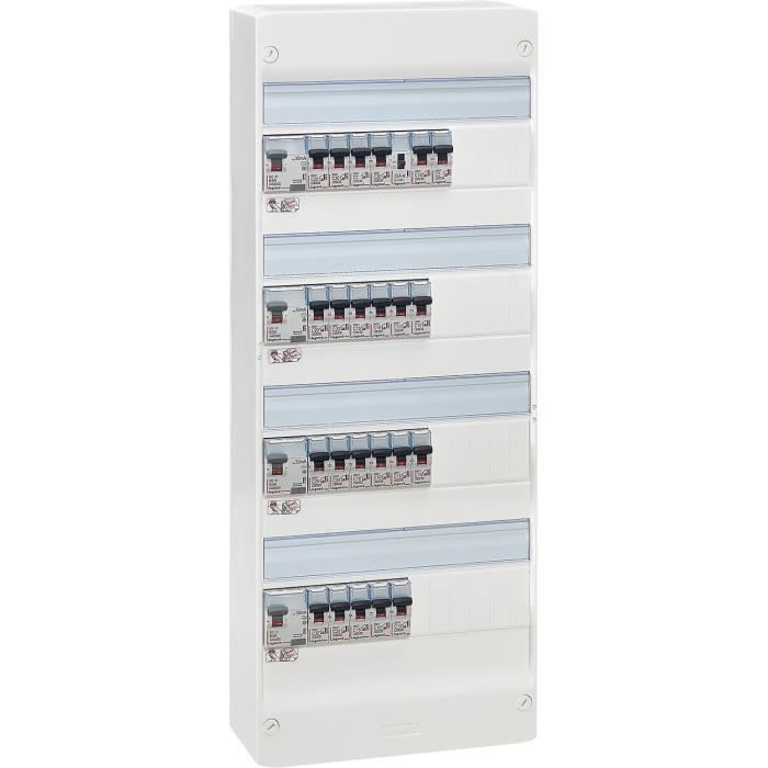 LEGRAND Tableau électrique équipé précâblé Evolué spécial pour logement T6
