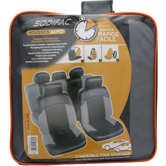 SODIFAC Housse Helios TS - Noir/gris