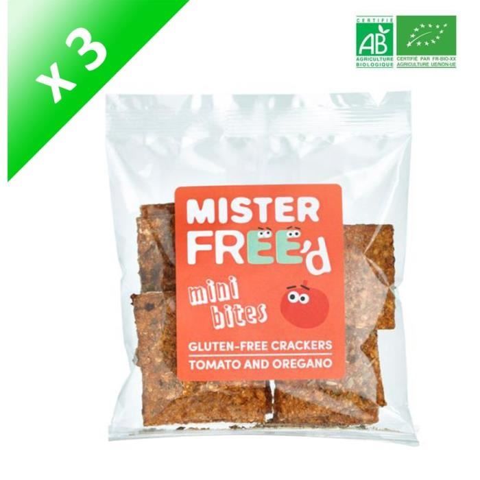 Crackers à la Tomate Sans gluten Bio - 220 g x3