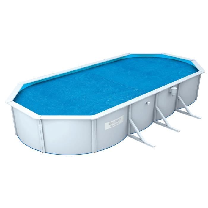 BESTWAY Bâche solaire pour Steel Wall Pool ovale 610x360x120cm - 600x350cm