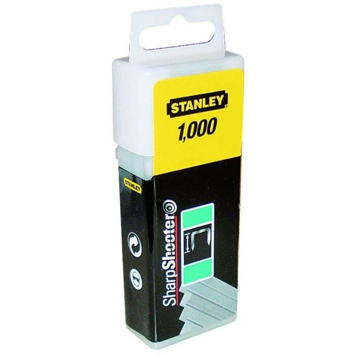 STANLEY 1000 agrafes plates 10mm-3/8\
