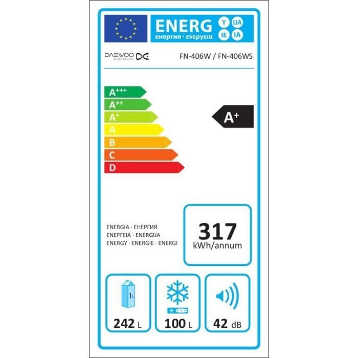 DAEWOO FN-406W-Réfrigérateur congélateur1