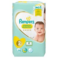 COUCHE PAMPERS New Baby Taille 2 - 3 à 6 kg - 54 couches COUCHE PAMPERS New Baby Taille 2 - 3 à 6 kg - 54 couches