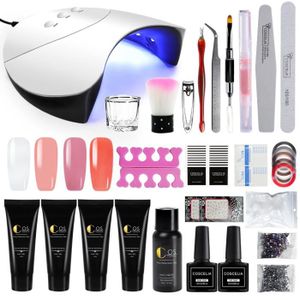 Outil Ongle Poly Cleanser Kit Set Base Top Coat Gel À Soak Off Plus Nail Building Led Manicure Lamp Extension Quick Y76ygbf