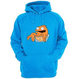 Sweat Shirt A Capuche American Dad Klaus Heissler Bleu Ciel