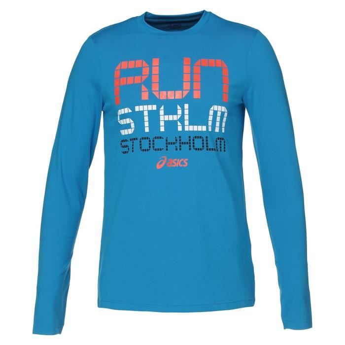 ASICS T-shirt City Homme - Bleu