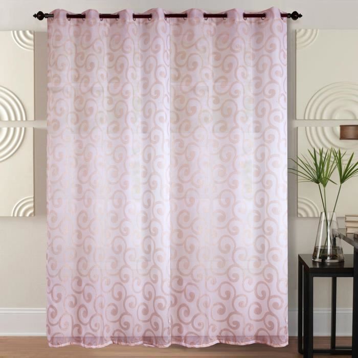 WAVE Voilage 240x300 cm Rose