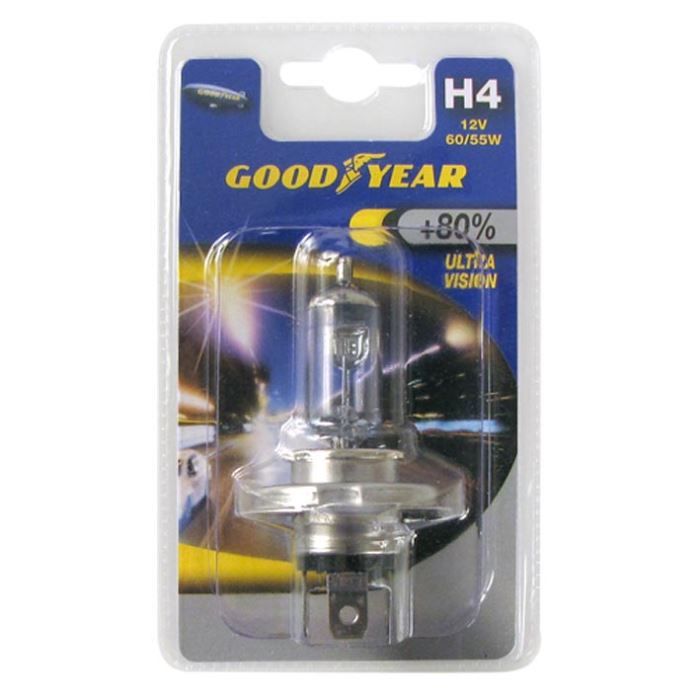 GOOD YEAR Ultra Vision 2 ampoules feux de croisement 12v 60/55W H4