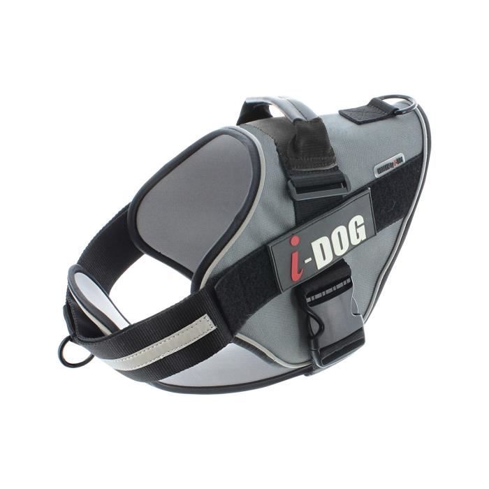 I DOG Harnais Néocity - Taille XS - Noir et gris - Pour chien
