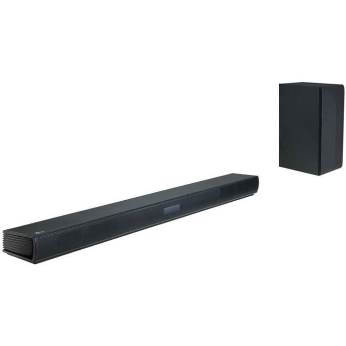 LG SK4D Barre de son 2.1 Bluetooth - 300W - Caisson de Basses sans fil - Noir