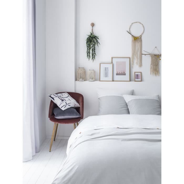 TODAY Parure de couette STOCKHOLM STROM FROZEN - 1 Housse de couette 220x240 cm + 2 Taies d'Oreillers 63x63 cm