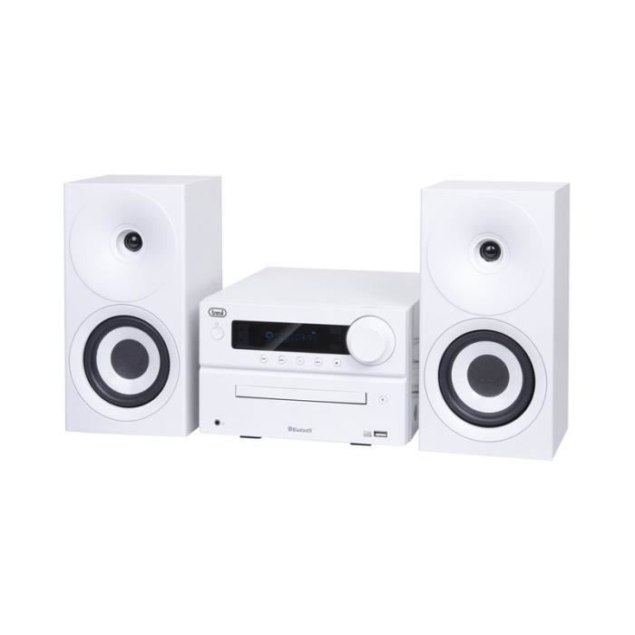 TREVI HCX 1080 Chaîne HIFI tout en 1 Bluetooth - 40 W - Blanc
