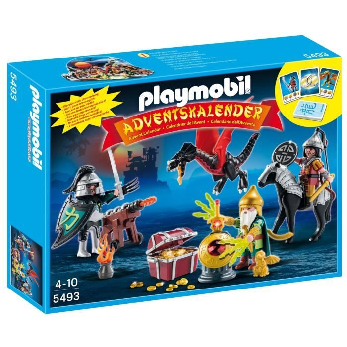 Calendrier de l'Avent Noel Playmobil Chevalier Dragon 5493 - Achat