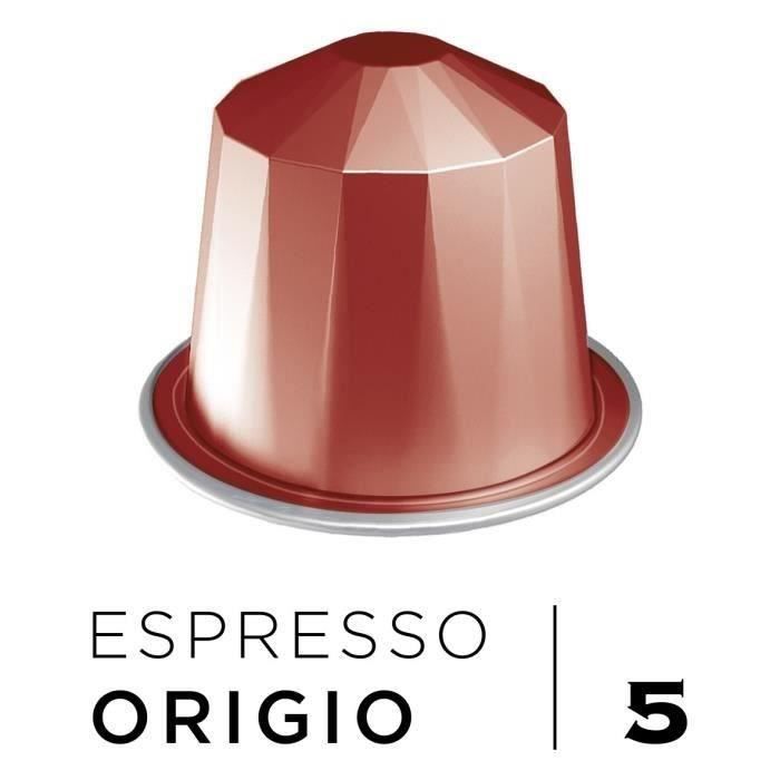 BELMIO Café Espresso Origio Intensité 5 - Compatibles Nespresso - 10 capsules aluminium - 55 g