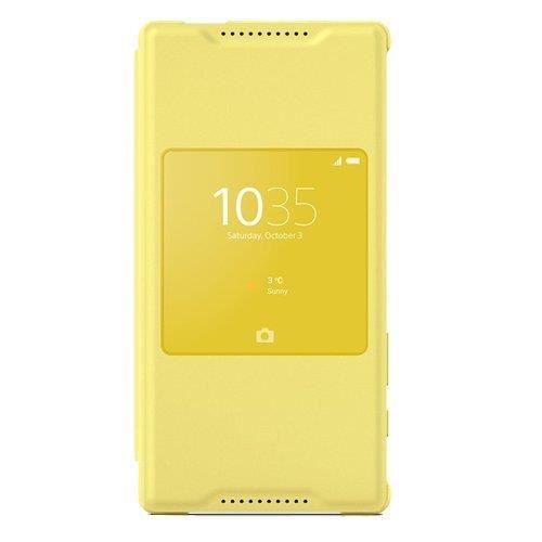 Sony Etui fenêtre Style-up pour Xperia Z5 Compact Jaune