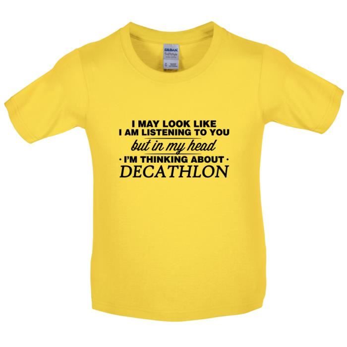 t shirt jaune decathlon