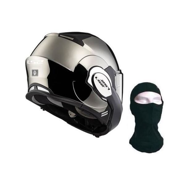 Ls2 Casque Modulable Valiant Cagoule Chrome Achat Vente