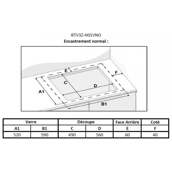 Table de cuisson Vitrocéramique -  BTV3Z2