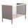 LIT BÉBÉ FANNY Lit bébé 60x120 cm - Blanc / Taupe LIT BÉBÉ FANNY Lit bébé 60x120 cm - Blanc / Taupe