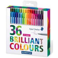 FEUTRES Boite de 36 Feutre Triplus Fineliner 0,3 mm couleu FEUTRES Boite de 36 Feutre Triplus Fineliner 0,3 mm couleu