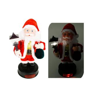 AUTOMATE ET PERSONNAGES Père Noël automate de 20cm haut de avec lumignon