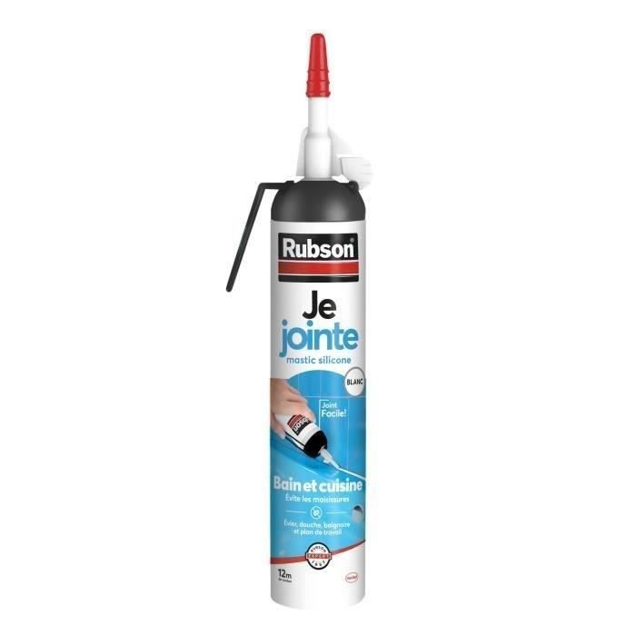 Mastic sanitaire Rubson - Gachette 100 ml - Blanc