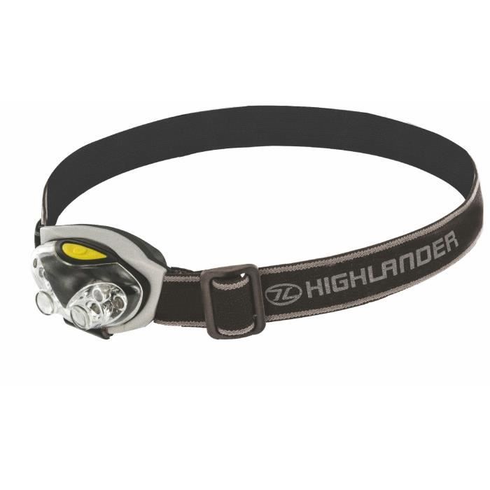 Highlander Spark 4+2 LED Tête De La Torche Noir Argent