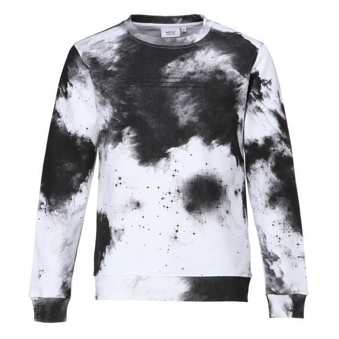 WESC Sweat-shirt Crew Sirius - Homme - Blanc