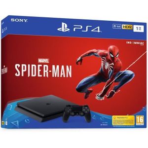 PS4 1 To Noire + Marvel's Spider-Man Edition Standard PS4 1 To Noire + Marvel's Spider-Man Edition Standard