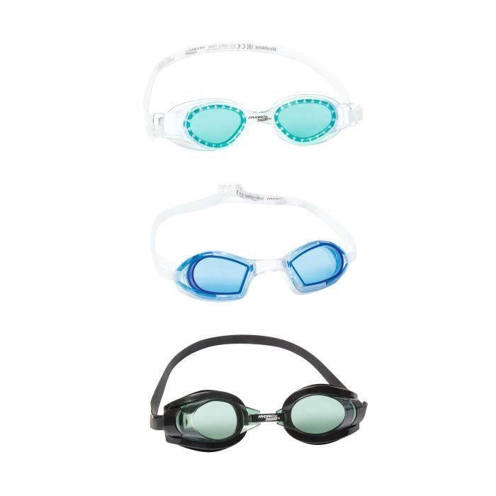 BESTWAY Lot de 3 Lunettes Focus Junior – Modèle et coloris assortis