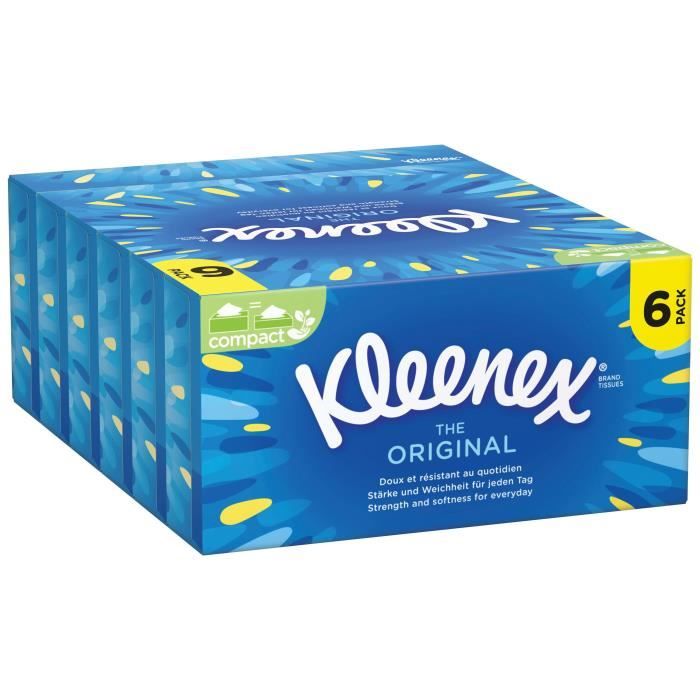 KLEENEX Lot de 6 boîtes à mouchoirs Original Achat / Vente mouchoir