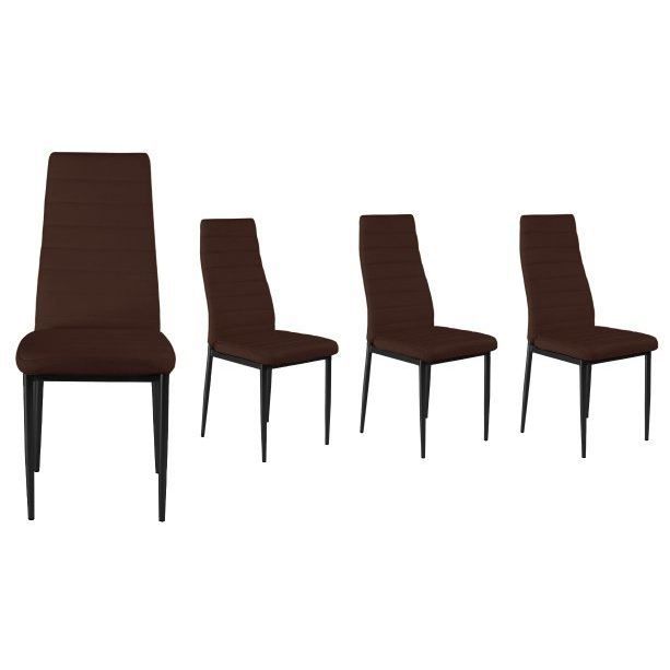 Lot de 4 chaises GORDON     Dimensions  L.40 x P.56 x H.97cm