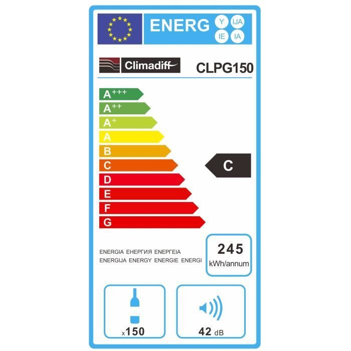  CLPG150 Cave à vin polyvalente ou de conservation2