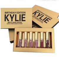 CONTOUR DES LÈVRES JJIU 6PCS Mini Kit lèvre Kylie Lip Gloss d'or ense CONTOUR DES LÈVRES JJIU 6PCS Mini Kit lèvre Kylie Lip Gloss d'or ense