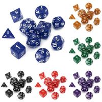 DÉS - JEU DE DÉS Conseil Jouets jeu - 10pc - Set Jeux de TRPG Dices DÉS - JEU DE DÉS Conseil Jouets jeu - 10pc - Set Jeux de TRPG Dices
