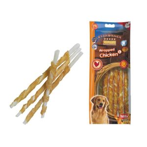 NOBBY Snack poulet stick enrobé pour chien L 25cm/Ø7-8mm NOBBY Snack poulet stick enrobé pour chien L 25cm/Ø7-8mm