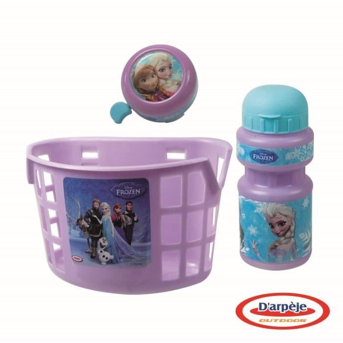 LA REINE DES NEIGES Set Accessoires : Panier, Sonnette et Gourde