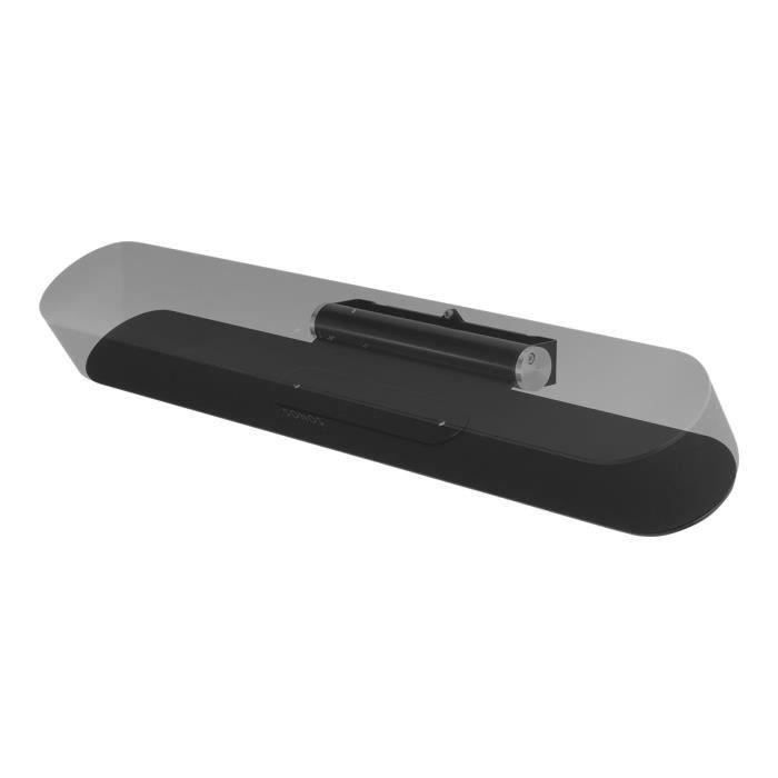 FLEXSON Fixation murale ajustable pour SONOS BEAM noire - Rotation 180°