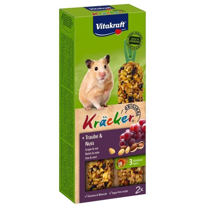 VITAKRAFT Kräcker Raisin et noix P/2 - Pour hamster